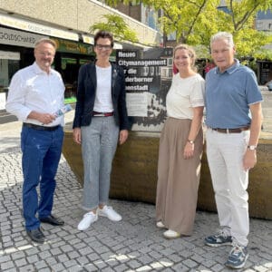 Bürgerstiftung Paderborn, nachhaltige Stadtentwicklung und Bürgerengagement, Team bei öffentlichkeitsarbeit für die Paderborner Stadt.